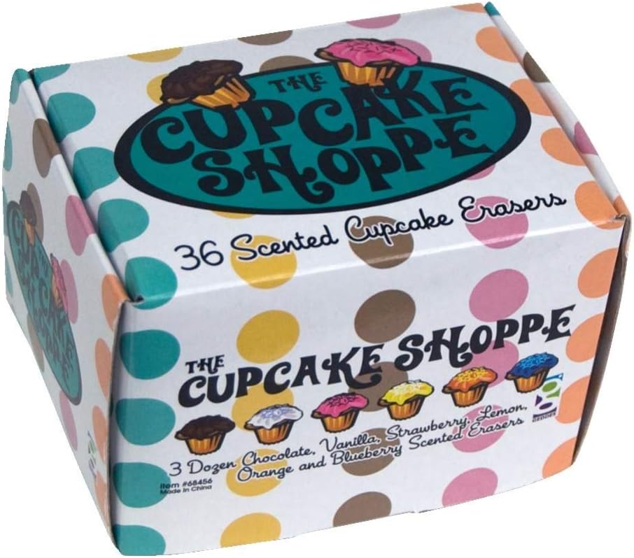 Raymond Geddes – Cupcake Shoppe – Borrador perfumado, paquete de 36 (68456)