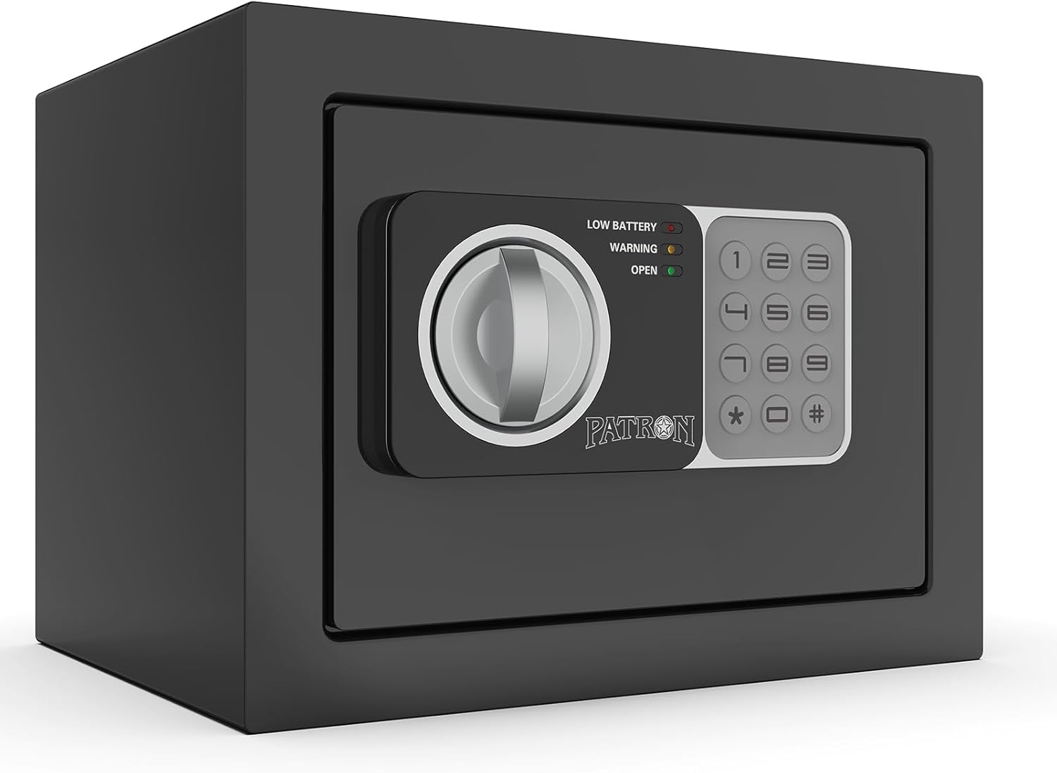 17NEF-FP PATRON Safe Box – Caja fuerte ignífuga para documentos del hogar, mini caja fuerte para dinero, cajas fuertes para monedas con código, caja