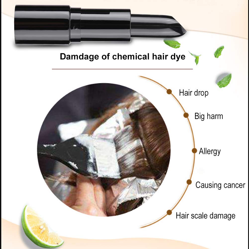 Sonew Lápiz de tinte para el cabello, lápiz de color para el cabello, lápiz de tinte para el cabello de una sola vez, tinte temporal para el