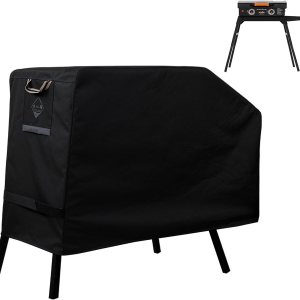 Cubierta de parrilla para Blackstone de 22 pulgadas y 17 pulgadas con capucha y soporte, cubierta de parrilla resistente a desgarros 600D, Cubierta de parrilla para Blackstone de 22 pulgadas y 17 pulgadas con capucha y soporte, cubierta de parrilla resistente a desgarros 600D,