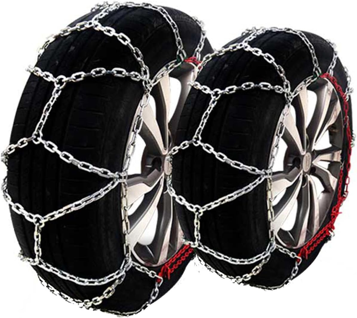 Cadenas de nieve, cadenas de neumáticos para SUV, automóviles, sedán, automóviles familiares, camiones pesados para hielo, nieve, barro, arena (2