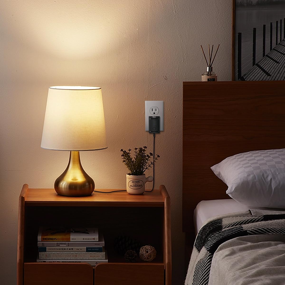 Lenink Adaptador de fuente de alimentación de CA ajustable para 2 pilas AA 3 AA 4 AA, adaptador de repuesto de batería AA para luces LED,