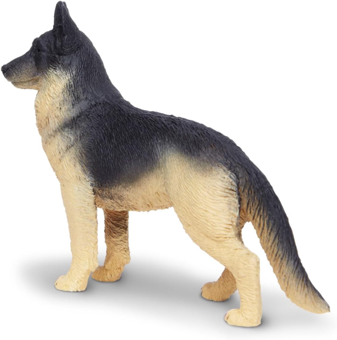 Safari Ltd. Figura de pastor alemán, figura detallada de plástico de 3.75 pulgadas, divertido juguete educativo para niños, niñas y niños a partir