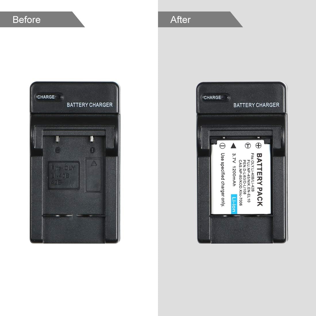LI-40B LI-42B LI-40C Cargador de batería de cámara para Olympus FE-240, FE-280, FE-290, FE-300, FE-320, FE-340, FE-350, FE-4010, FE-5030,  1040,