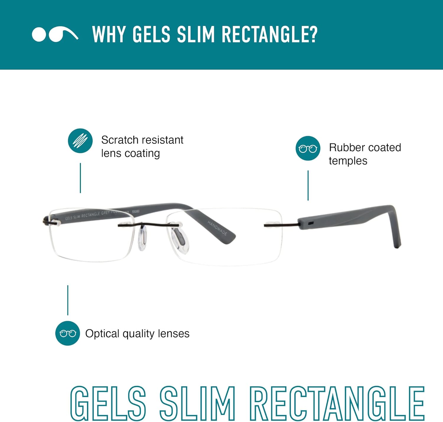 Scojo New York Gels – Gafas de lectura rectangulares delgadas, hechas a mano, resistentes a los arañazos, para mujeres y hombres