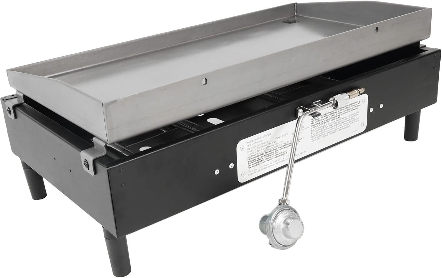 Razor Griddle GGT2130M – Parrilla portátil de gas propano LP de 25 pulgadas para exteriores, 2 quemadores, con 318 pulgadas cuadradas, para cocinar