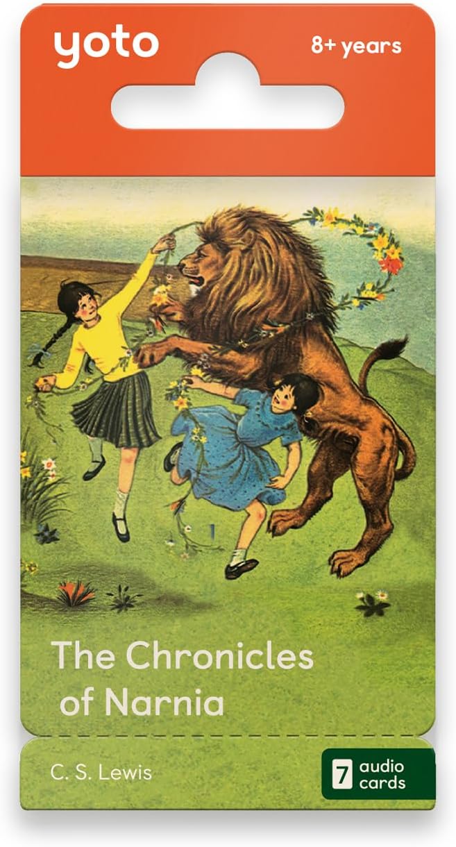 Yoto Reproductor de audio con 5 tarjetas de Crónicas de Narnia para niños a partir de 8 años, escucha sin pantalla