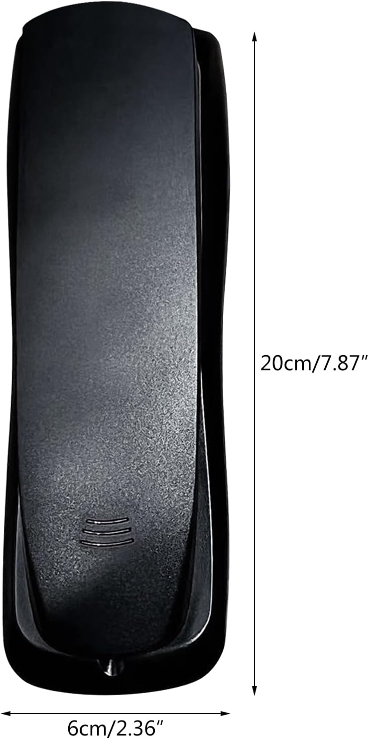 Teléfono fijo Teléfono con cable Teléfono montado en la pared Mini Tamaño Teléfono fijo Teléfono de línea pequeña Teléfono alimentado por línea para