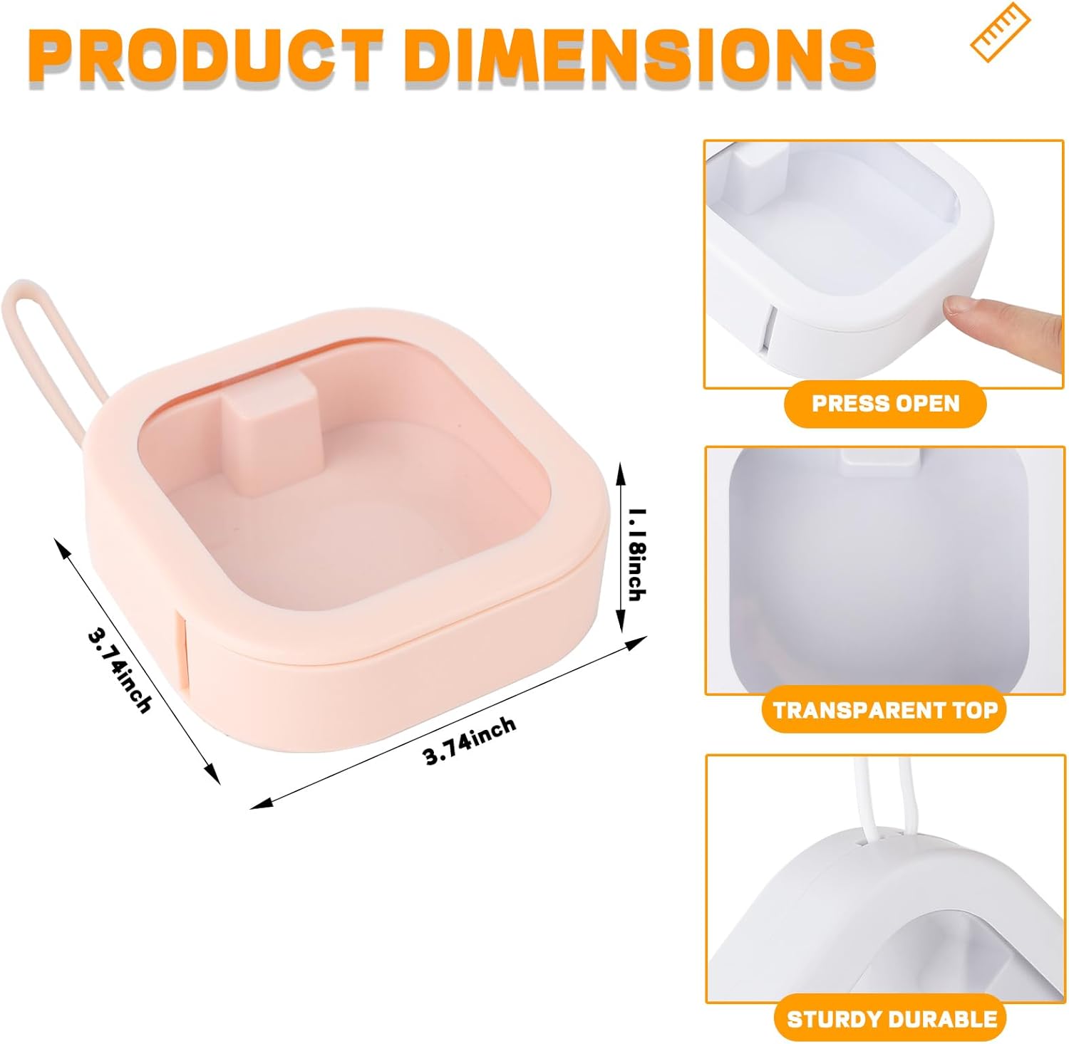 6 organizadores de cintas para el cabello, organizador de accesorios para el cabello, dispensador portátil de soporte de Qtip de viaje, caja de