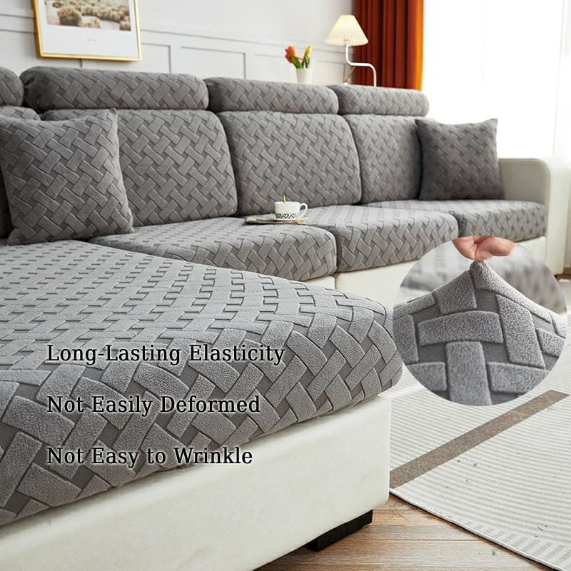 APEXBOUND Nolan – Funda de sofá interior mágica, fundas de cojín para sofá modular en forma de L, funda elástica para decoración de muebles del
