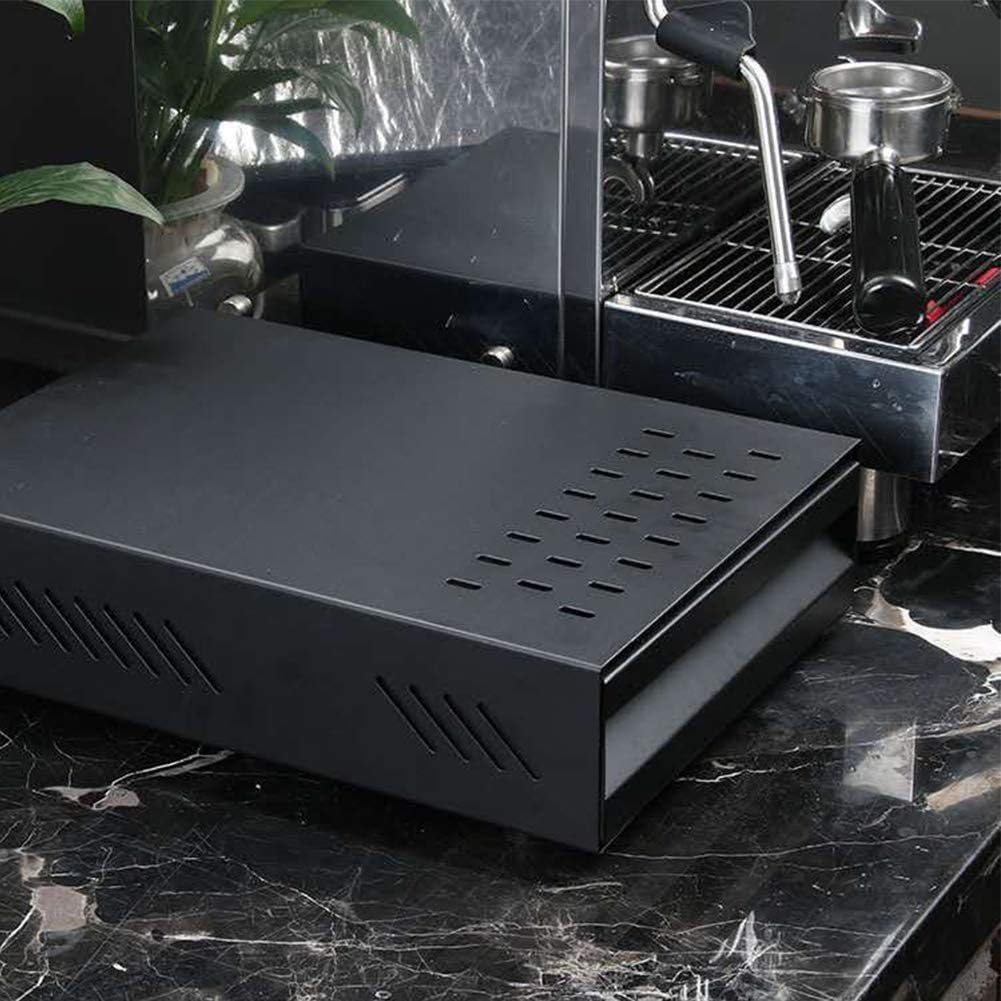 Caja extraíble de café con cajón de acero inoxidable, máquina de café comercial, molinillo de café desechado, café en polvo para cafetería,