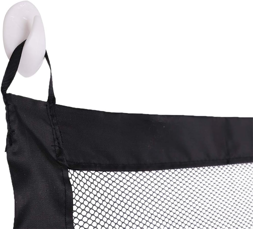 Puerta de seguridad para perros de 70 pulgadas para mascotas, puerta de seguridad plegable portátil con malla mágica, protección segura para