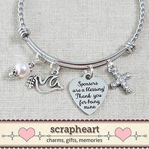 CONFIRMATION SPONSOR Gift, Sponsors are a Blessing Bracelet, Thank You for Being Mine Sponsor Bracelet, Confirmation Sponsor Thank You Gift