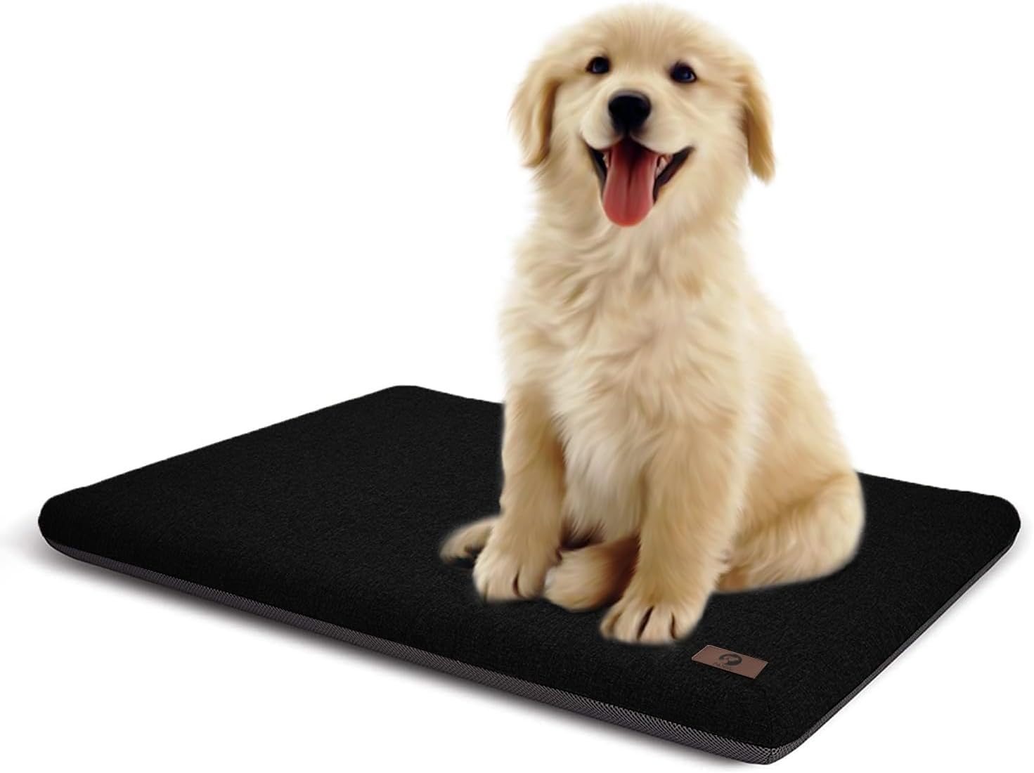 Cama pequeña para perro de 24 pulgadas, almohadilla para jaula de perro, duradera, lavable, impermeable, alfombra de cama para jaula de cama