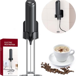 Espumador de leche de mano, espumador de leche recargable montado en la pared, espumador de leche eléctrico de mano para latte, matcha, proteína en Espumador de leche de mano, espumador de leche recargable montado en la pared, espumador de leche eléctrico de mano para latte, matcha, proteína en