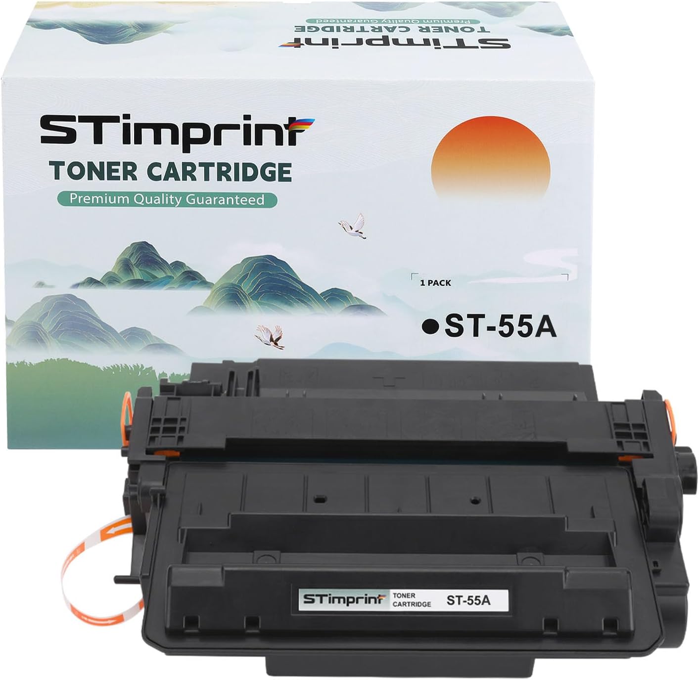 Cartucho de tóner 55A CE255A funciona con impresora de tóner P3015 P3015dn P3015x Pro 500 MFP M521dn M521dw M521 M525 (negro, 1 paquete)
