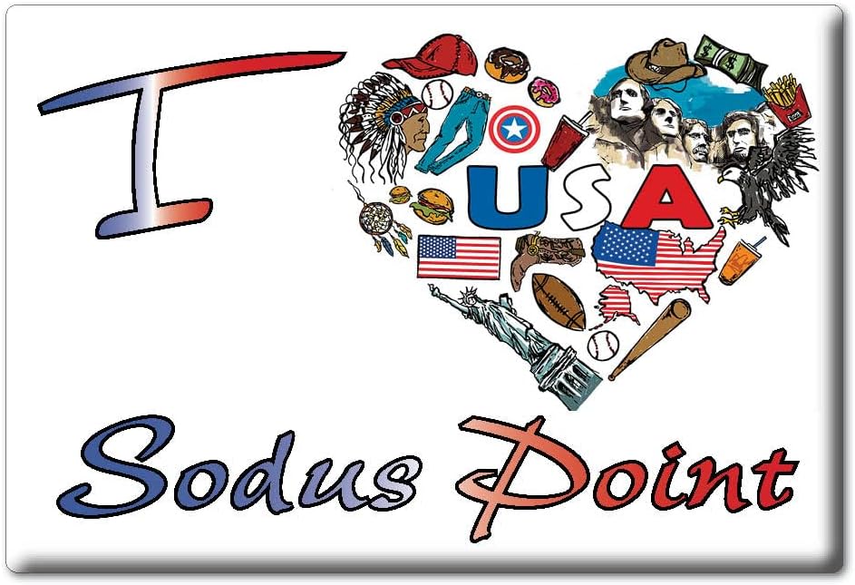 SODUS POINT IMÁN DE FRIGORÍFICO NEW YORK (NY) IMANES USA SOUVENIR I LOVE GIFT (Var. SYMBOL)