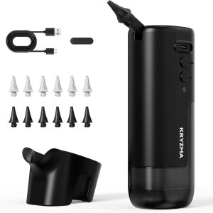 Eliminación de cera de oído, paquete familiar de 12 puntas Kryzma S08 limpiador eléctrico de oídos con una sola mano, sistema de lavado de riego de Eliminación de cera de oído, paquete familiar de 12 puntas Kryzma S08 limpiador eléctrico de oídos con una sola mano, sistema de lavado de riego de