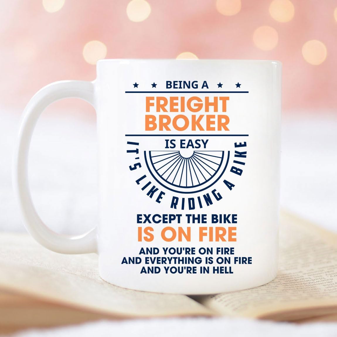 Wicki – Taza de café personalize Freight Broker Gifts para hombres y mujeres, Día de nacimiento, Navidad, Día de la Madre, Día del Padre, para