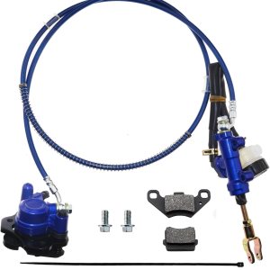 PRO BAT Kit de cilindro maestro de pinza de freno hidráulico trasero con pastilla de freno adicional para cuatro ruedas Baja para Go Kart carrito de PRO BAT Kit de cilindro maestro de pinza de freno hidráulico trasero con pastilla de freno adicional para cuatro ruedas Baja para Go Kart carrito de