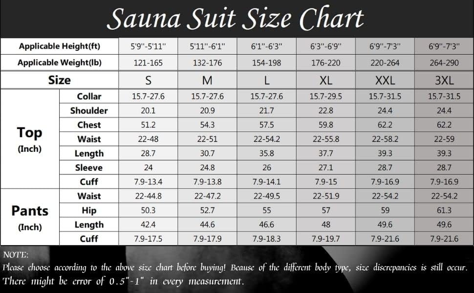 GOLD XIONG PADISHAH Heavy Duty Fitness Pérdida de Peso Sudor Sauna Traje Ejercicio Gimnasio