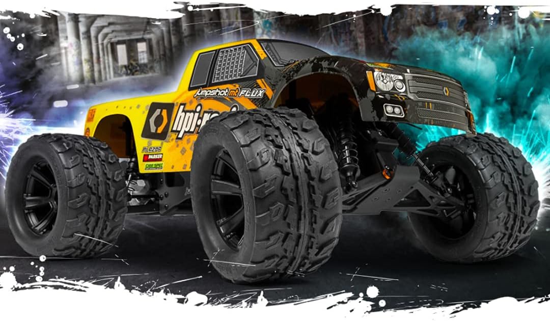 HPI Racing 160030 Jumpshot 110 Monster Truck Flux 2WD Gris  Amarillo, RTR