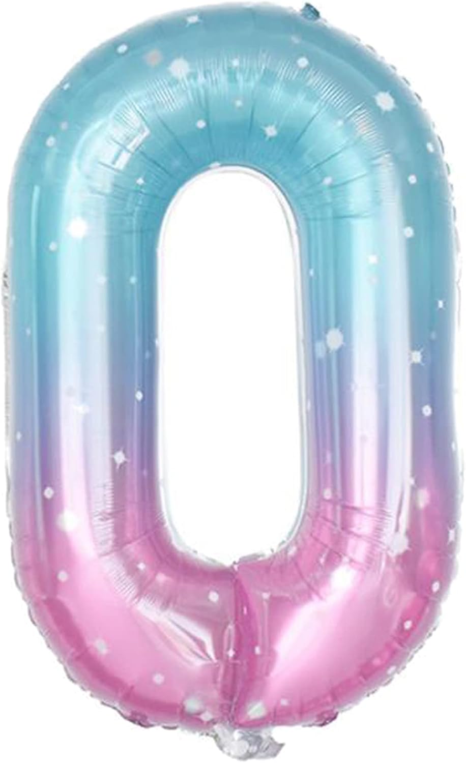 Globo grande de helio de 40 pulgadas de color rosa mezcla de números azules de Mylar para fiesta de cumpleaños, decoración de celebraciones,
