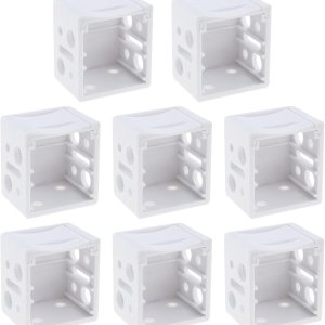 8 soportes para persianas de plástico, soportes de montaje para riel de la ventana, accesorios para persianas color blanco, 1.220 x 1.142 x 0.984in 8 soportes para persianas de plástico, soportes de montaje para riel de la ventana, accesorios para persianas color blanco, 1.220 x 1.142 x 0.984in