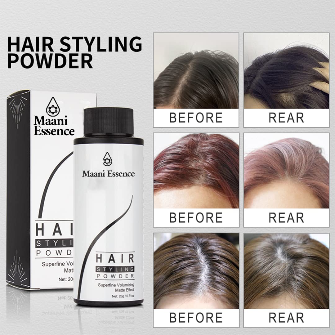 Polvo voluminizador Dust it de 0.71 oz, polvo para peinar el cabello, polvo para el cabello todo el día, textura y volumen de levantamiento de