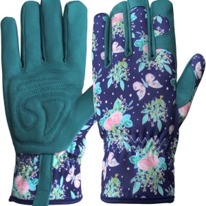 Scott Edward Guantes de jardinería para mujer, a prueba de espinas, agarre de cuero, guantes de trabajo de jardín para desmalezar, plantar, excavar, Scott Edward Guantes de jardinería para mujer, a prueba de espinas, agarre de cuero, guantes de trabajo de jardín para desmalezar, plantar, excavar,