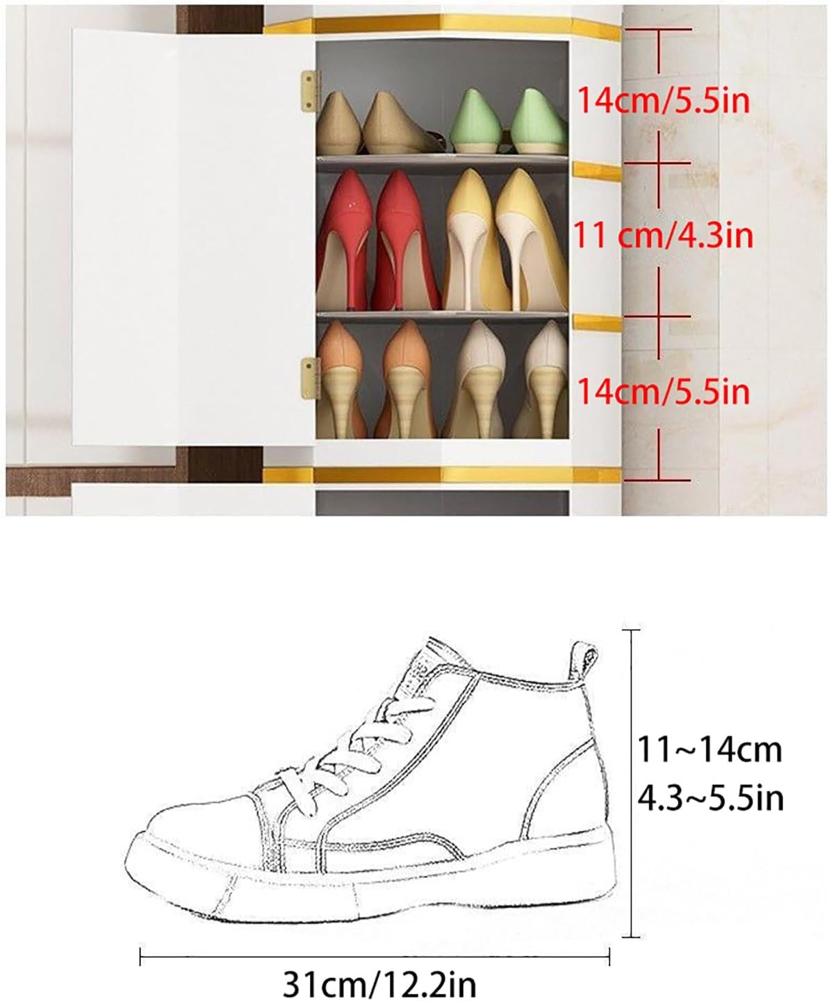 Zapatero giratorio de alta calidad con puertas, zapatero redondo con torre de almacenamiento moderno para zapatos, armario de almacenamiento de