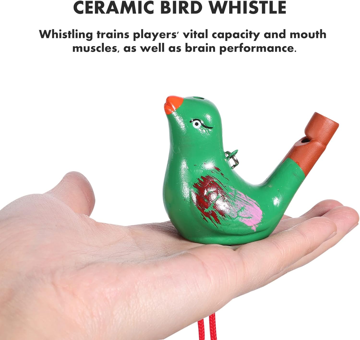 ABOOFAN Silbato de ave acuática para bebé, juguetes para adultos, silbato de cerámica para niños, regalo de Pascua, silbato en forma de pájaro,