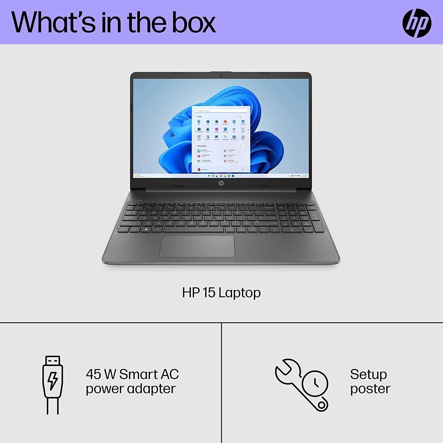 HP Portátil esencial, pantalla FHD de 15.6 pulgadas, procesador Intel Core i3-1215U, 20 GB de RAM, SSD de 1 TB, cámara web, Wi-Fi 6, HDMI, Windows