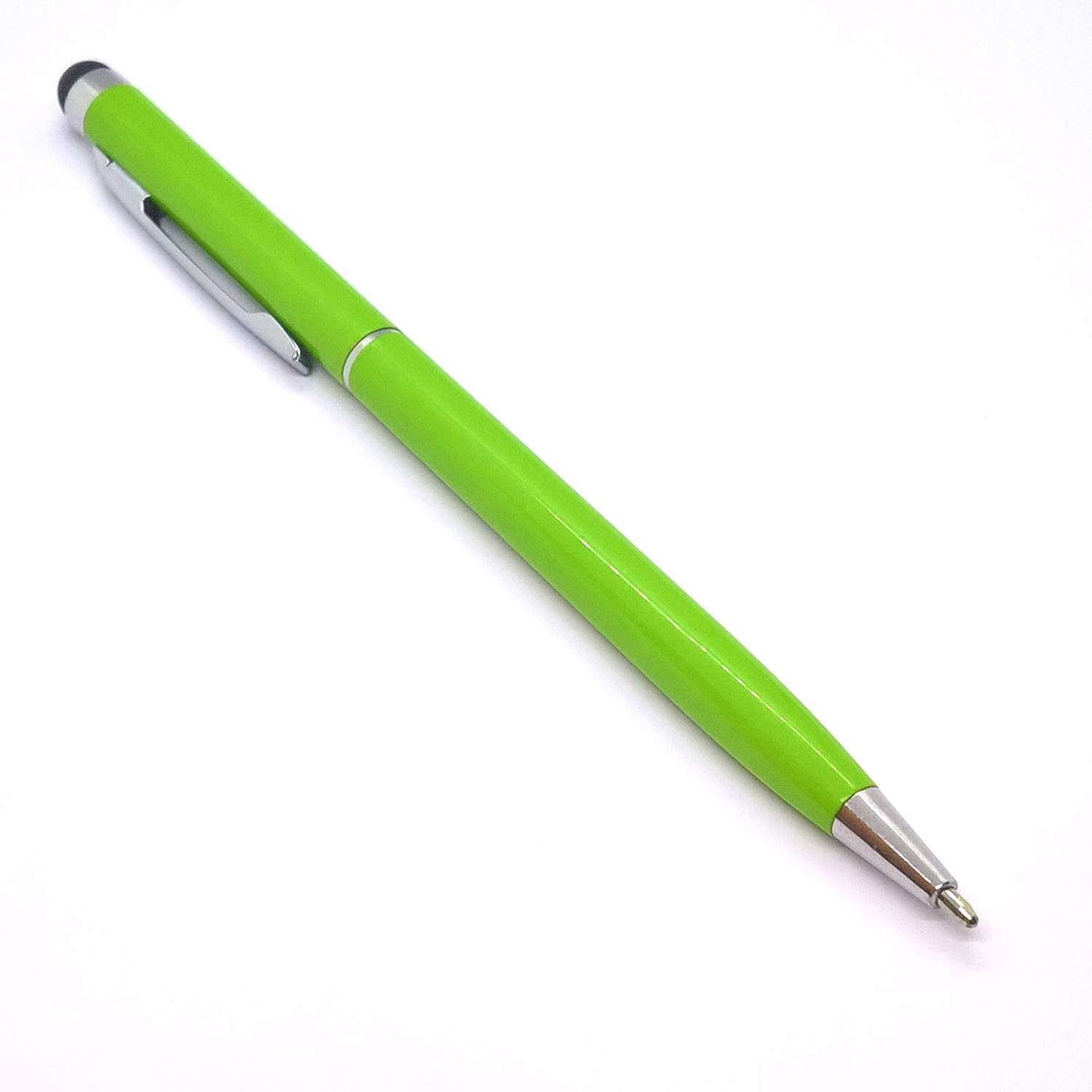 Paquete de 2 lápices táctiles universales 2 en 1 para dispositivos Android, teléfono móvil, teléfono celular, tableta, iPad, iPhone (azul y verde)