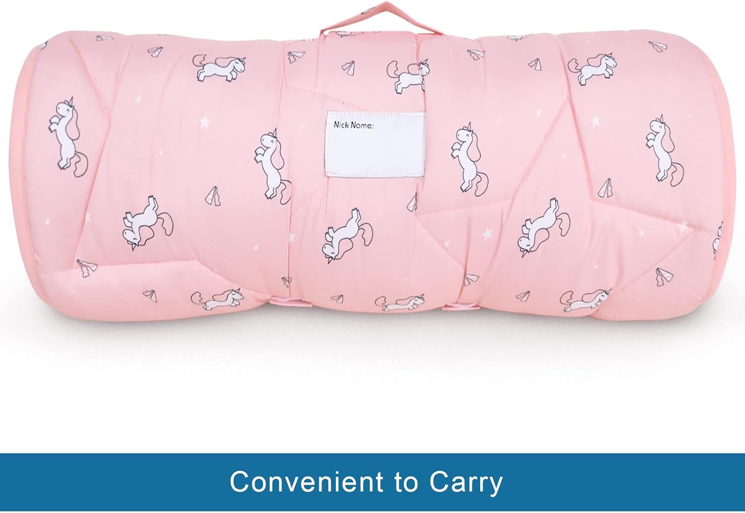 Tapete para siesta para niños pequeños con almohada y manta de 50 x 21 x 1.5 pulgadas, tapete para siesta para niños y niñas pequeñas, paquete de 2
