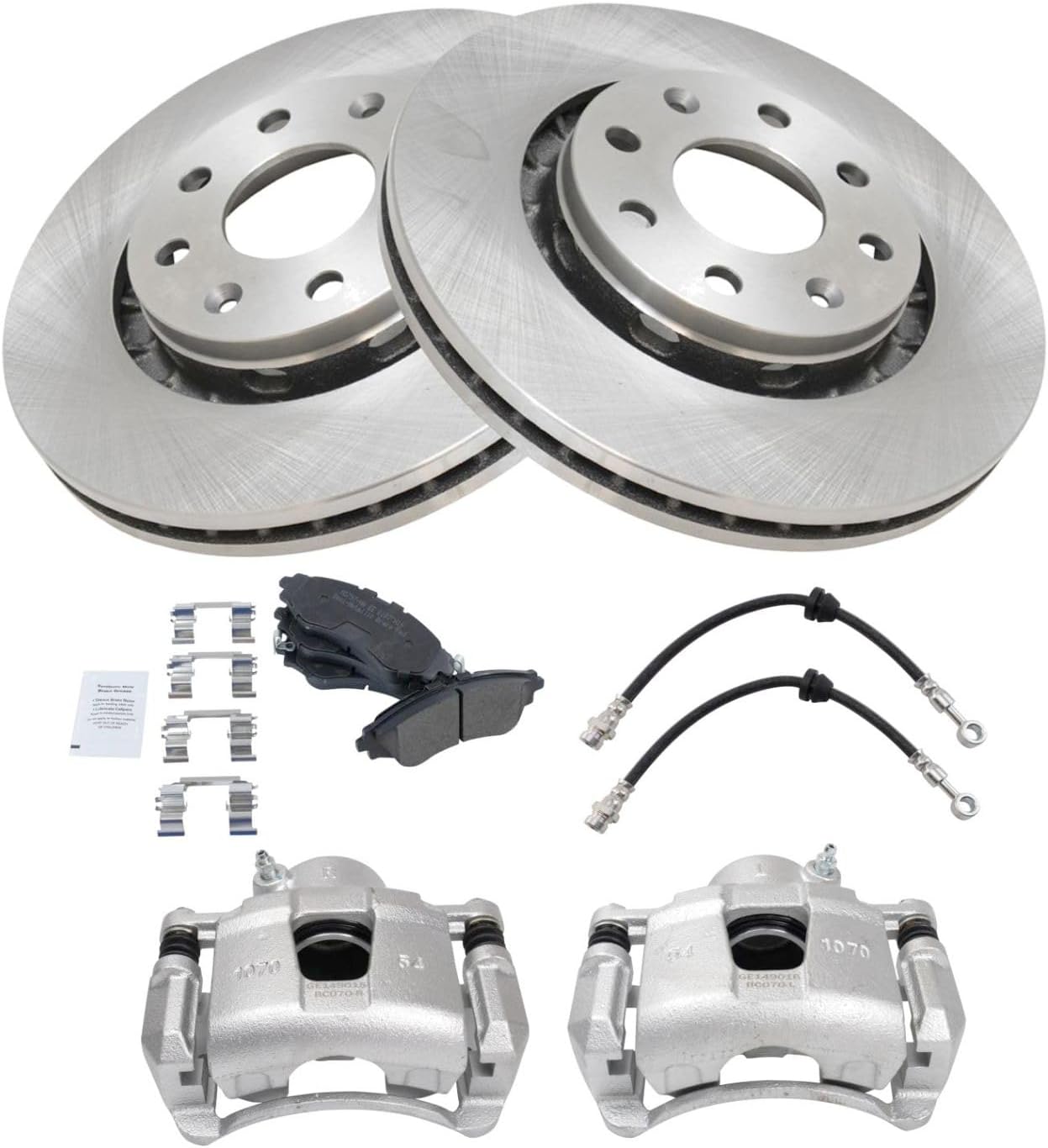 Front Brake Pad & Rotor Kit Compatible with 04-11 Chevrolet Aveo 07-11 Aveo5 09 Pontiac G3