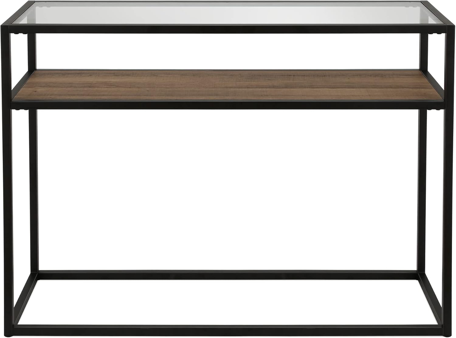 Addison – Mesa consola rectangular de 42 pulgadas de ancho en bronce ennegrecido