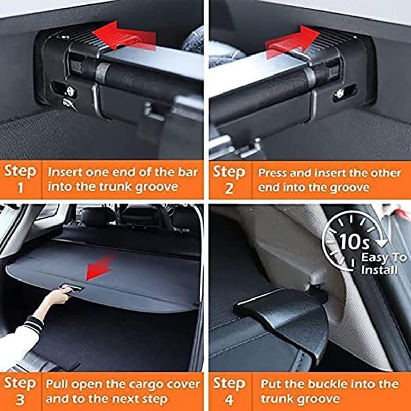 Cubierta retráctil de carga para automóvil Mazda CX-5 CX5 2012-2016, protector de seguridad para maletero trasero, estantes de cortina impermeable,