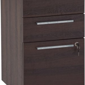 Realspace Trezza – Archivador móvil vertical de 19 pulgadas D con 3 cajones, nogal cálido Realspace Trezza – Archivador móvil vertical de 19 pulgadas D con 3 cajones, nogal cálido