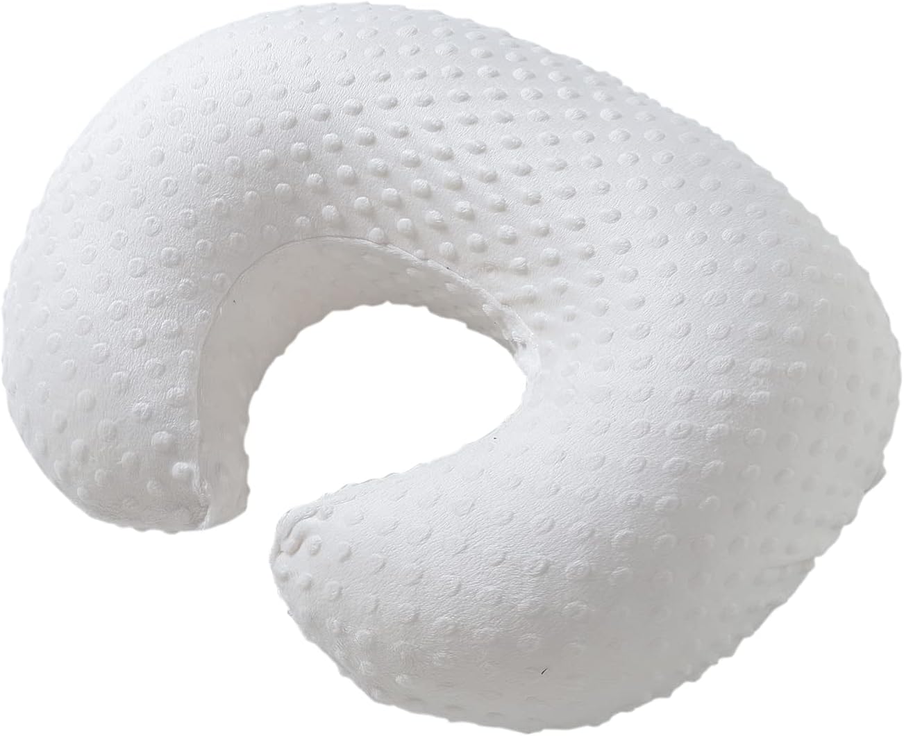 Almohada de lactancia y posicionador corporal con funda de Minky de primera calidad para lactancia materna para bebés niños y niñas, almohada de