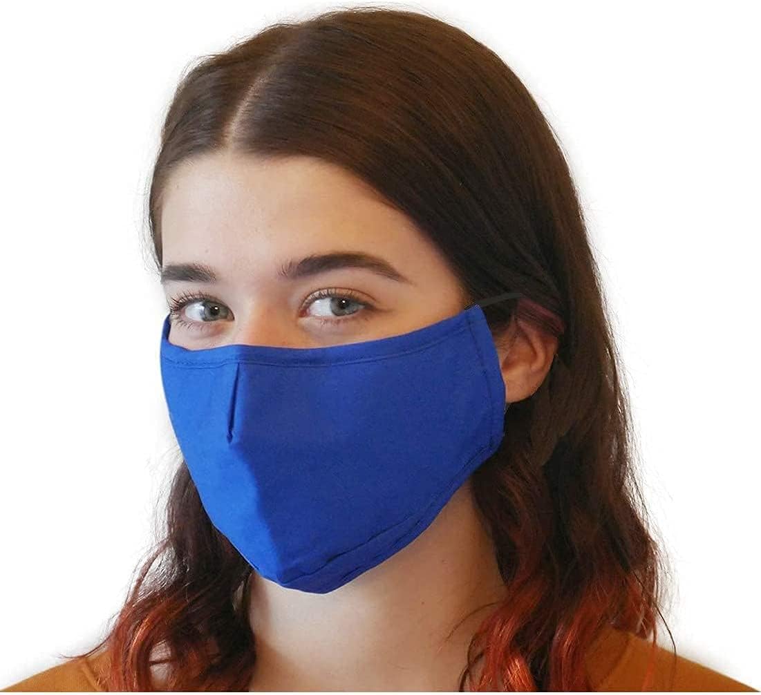 Máscara facial de tela para mujeres, hombres, adolescentes, fabricada en Estados Unidos, lavable, reutilizable, transpirable, con bolsillo para