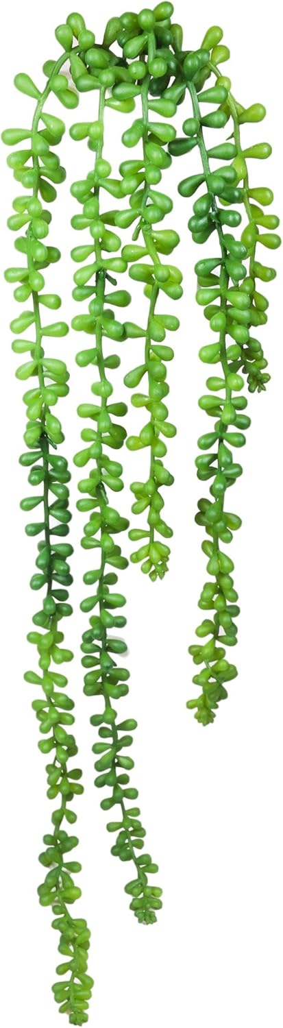 Ebros Gift Paquete de 6 collares artificiales realistas y realistas para plantas suculentas de helecho, plantas botánicas, hogar, jardín, veranda,