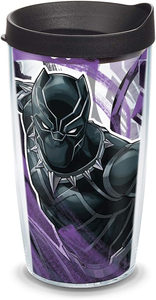 Tervis Marvel – Vaso aislado de doble pared hecho en Estados Unidos mantiene las bebidas frías y calientes, 16 onzas, clásico