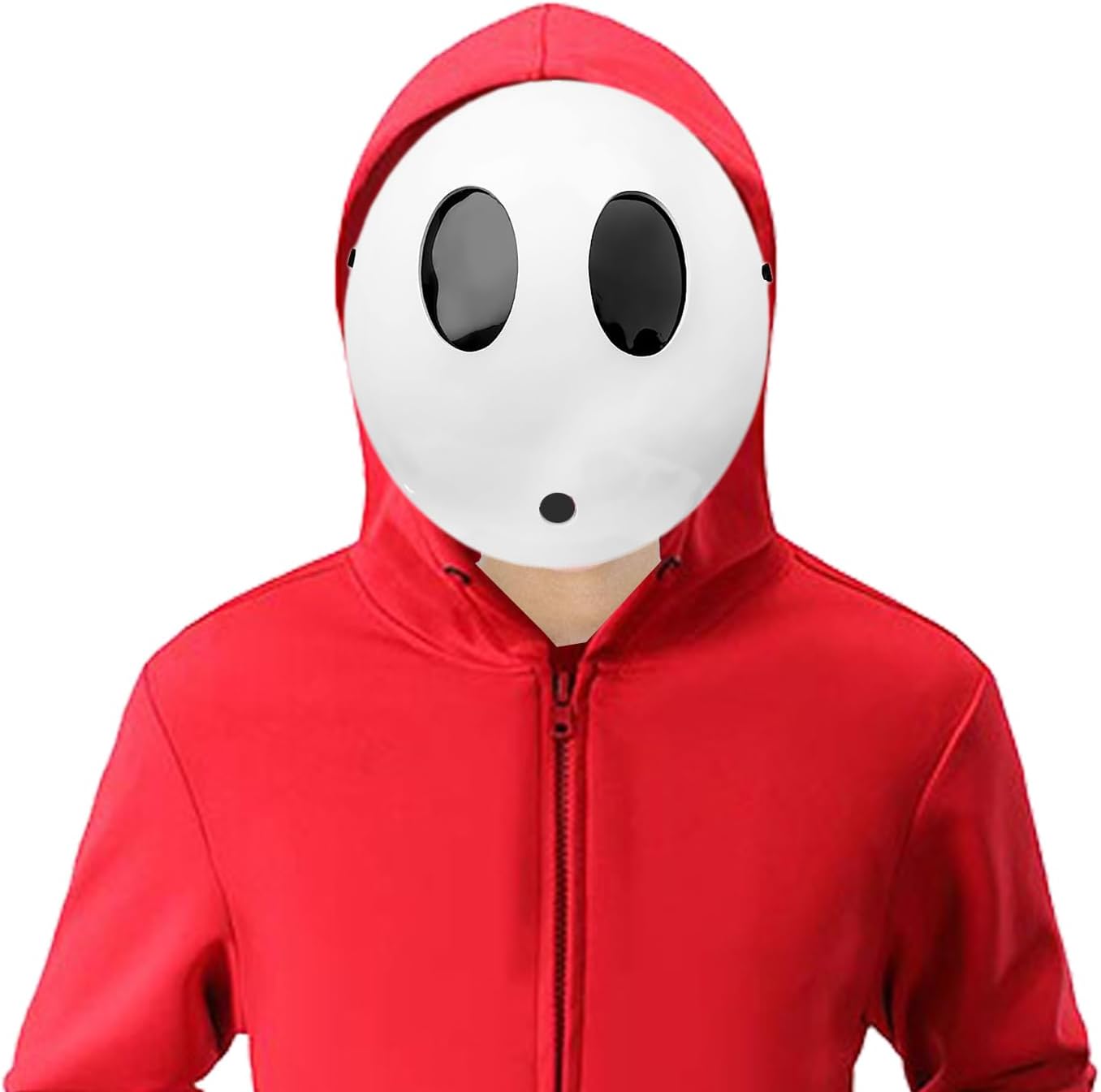 Máscara de chico tímido de Halloween, recuerdos de fiesta, disfraz de tímido blanco, disfraz de cosplay, accesorios de fiesta de cumpleaños, video
