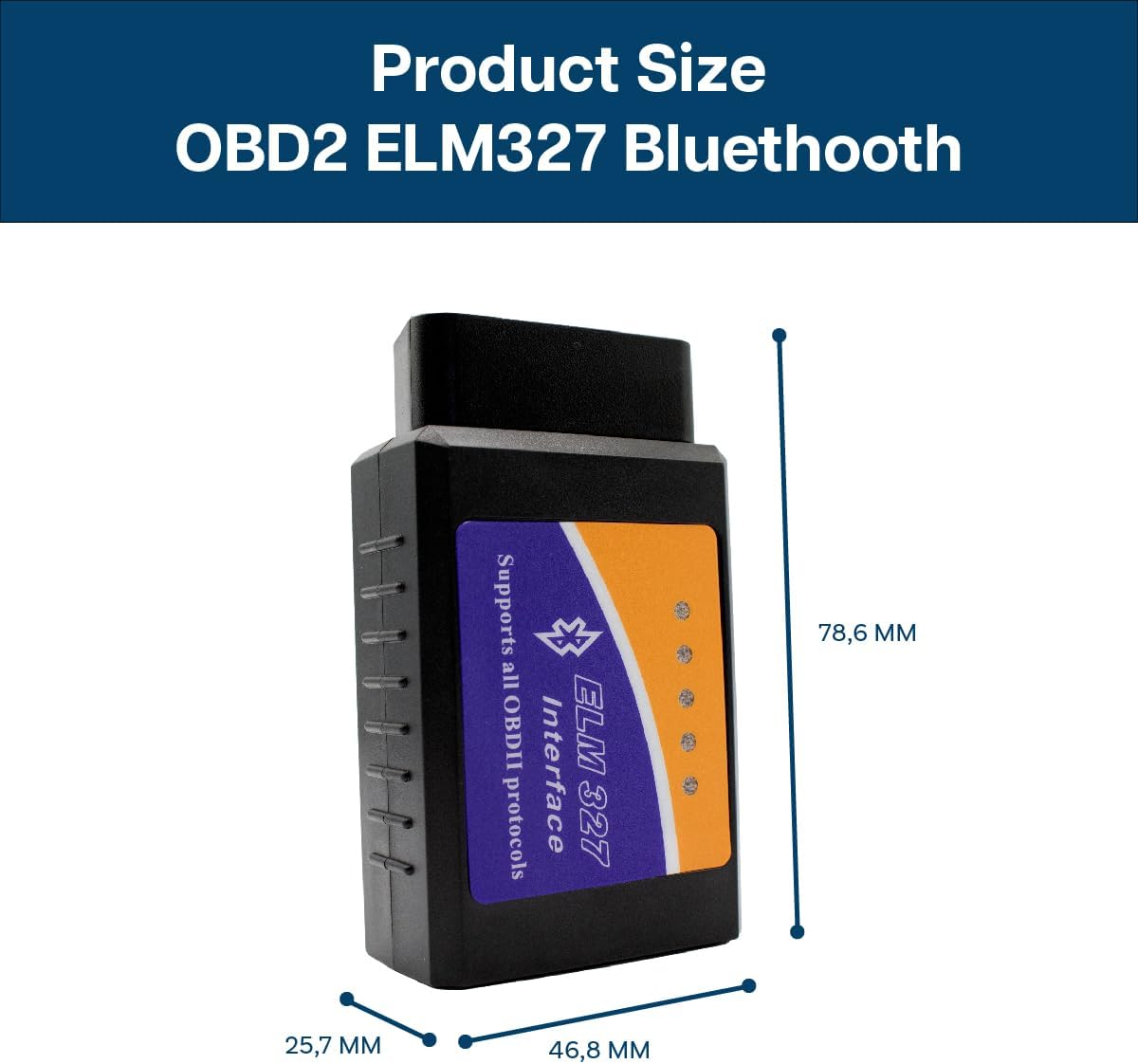 MMOBIEL Escáner OBD2 WiFi – Escáner de coche compatible con iOS, iPhone, iPad y Android – Lector OBD2 Herramienta de diagnóstico de coche OBD2