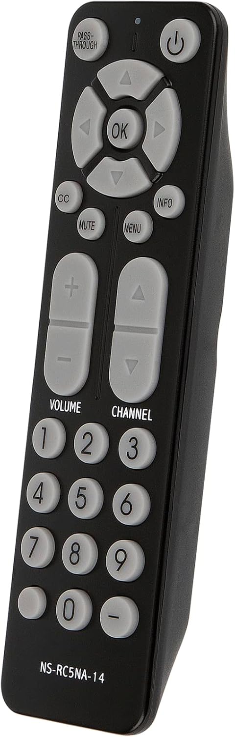 Allimity NS-RC5NA-14 NSRC5NA14 – Mando a distancia de repuesto compatible con Insignia Digital Analog TV Converter Box NS-DXA2 NSDXA2