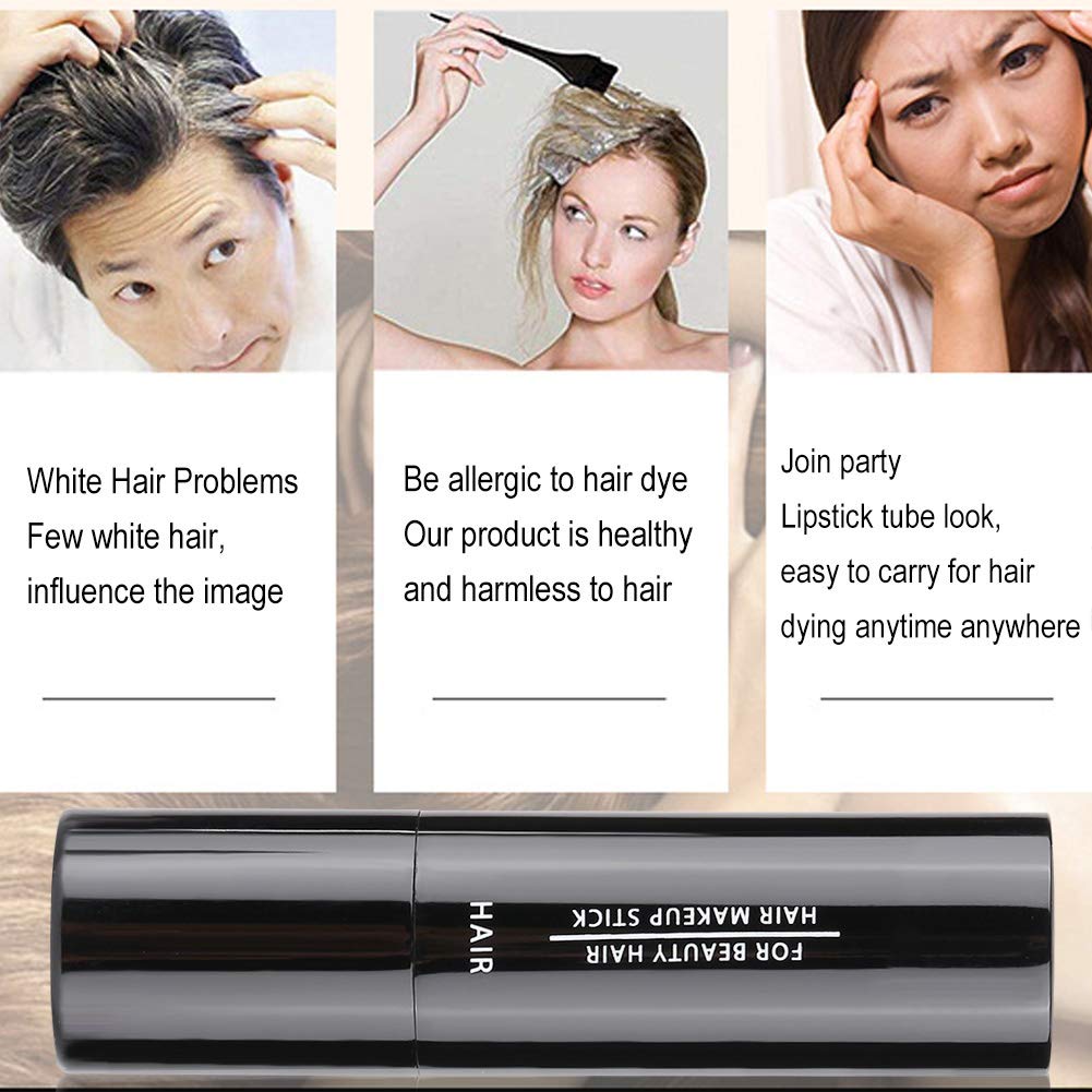 Sonew Lápiz de tinte para el cabello, lápiz de color para el cabello, lápiz de tinte para el cabello de una sola vez, tinte temporal para el