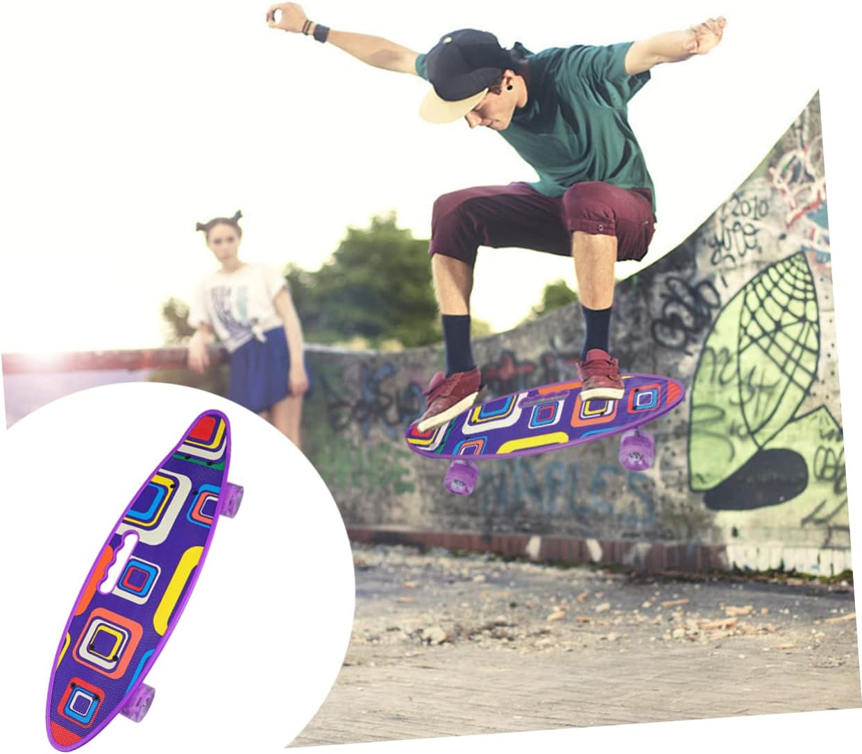 VANZACK 1pc Scooter Motocicleta Juguetes Niños Juguetes Deportivos Niños Longboard 4 Ruedas Scooter para Niños Monopatín cóncavo