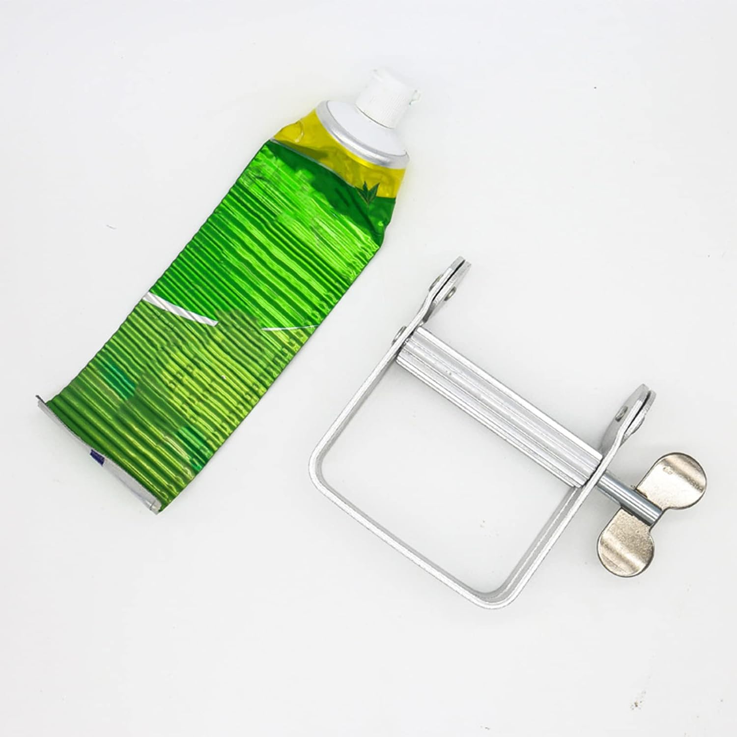 Rodillo de tubo exprimidor de pasta de dientes, multifuncional, de metal, para pasta de dientes, exprimidor de tubo de pintura, escurridor de
