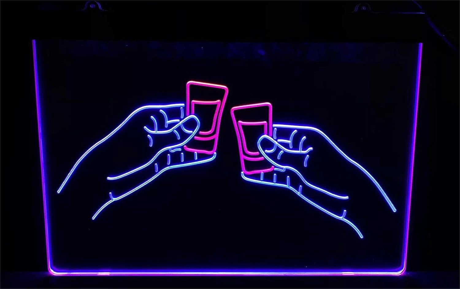 Letreros personalizados para fiesta de bar, regalo de boda, letreros personalizados de vodka con texto en inglés “Cheers Friends”, de doble color,
